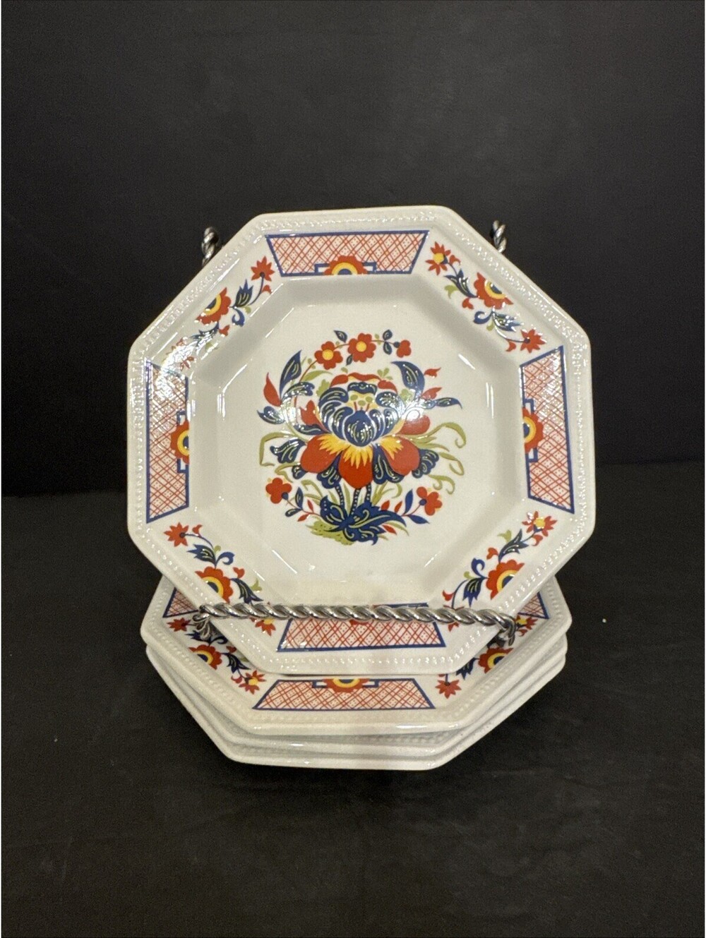 Johnson Brothers Ming (4) Bread Plates Heritage Octagonal